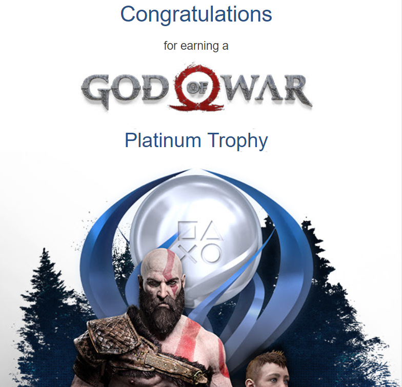 Jogadores que platinaram God of War estão recebendo avatares