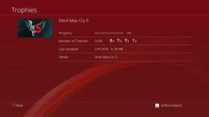 Devil May Cry 5 Lista de Troféus