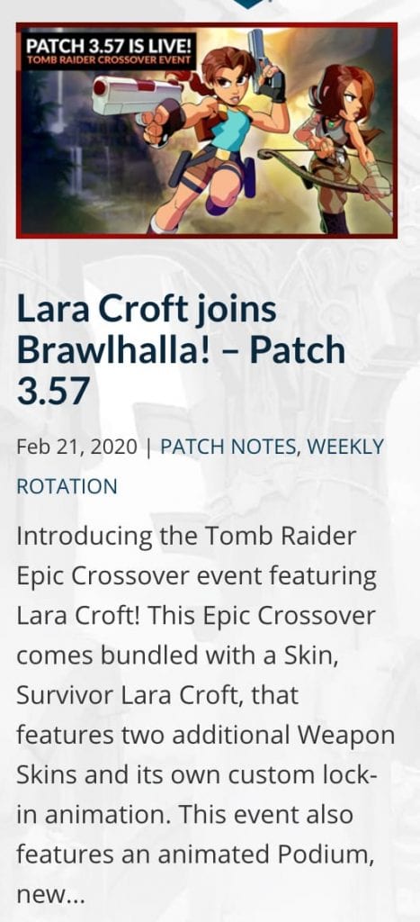 Lara Croft Brawlhalla