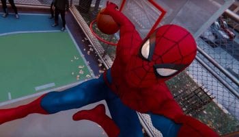 spider-man cesta basquete