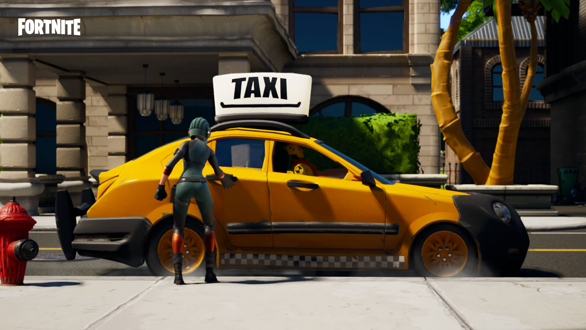 Fortnite: Resgate um Taxi Banner de graça na sua conta