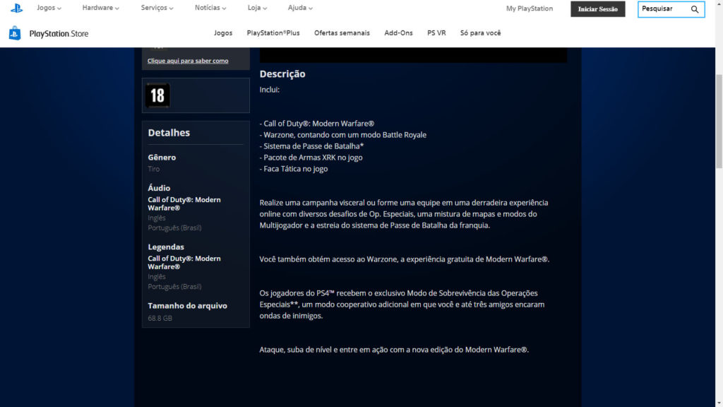 PlayStation Store MW
