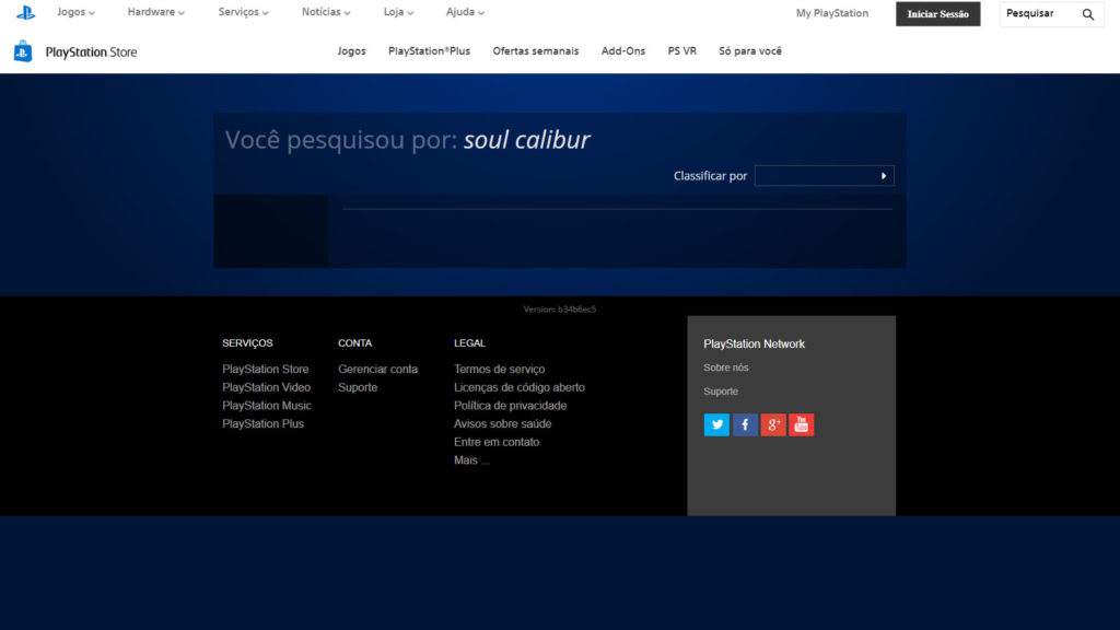 PlayStation Store SoulCalibur