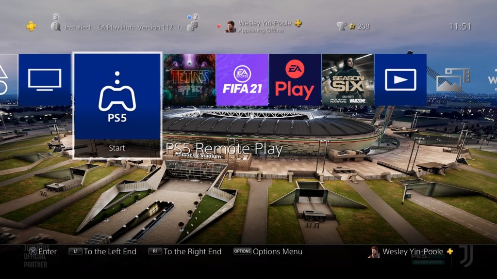 PS4 Remote Play PS5