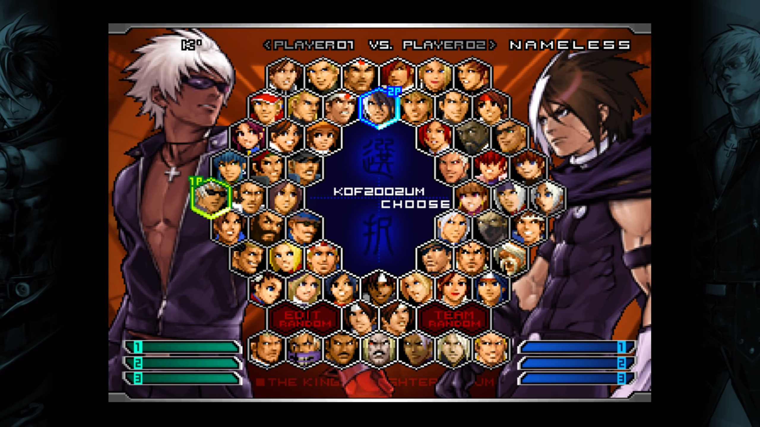 the king of fighters 2002 personagens