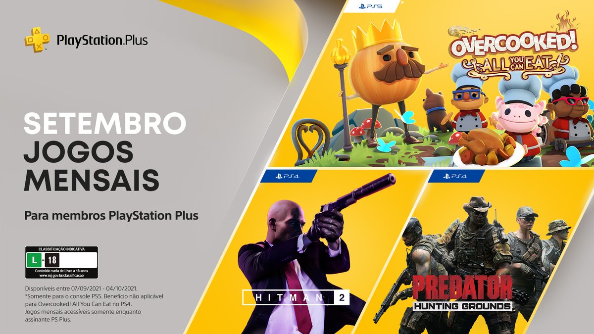 Jogos do PS Plus de setembro já disponíveis para download