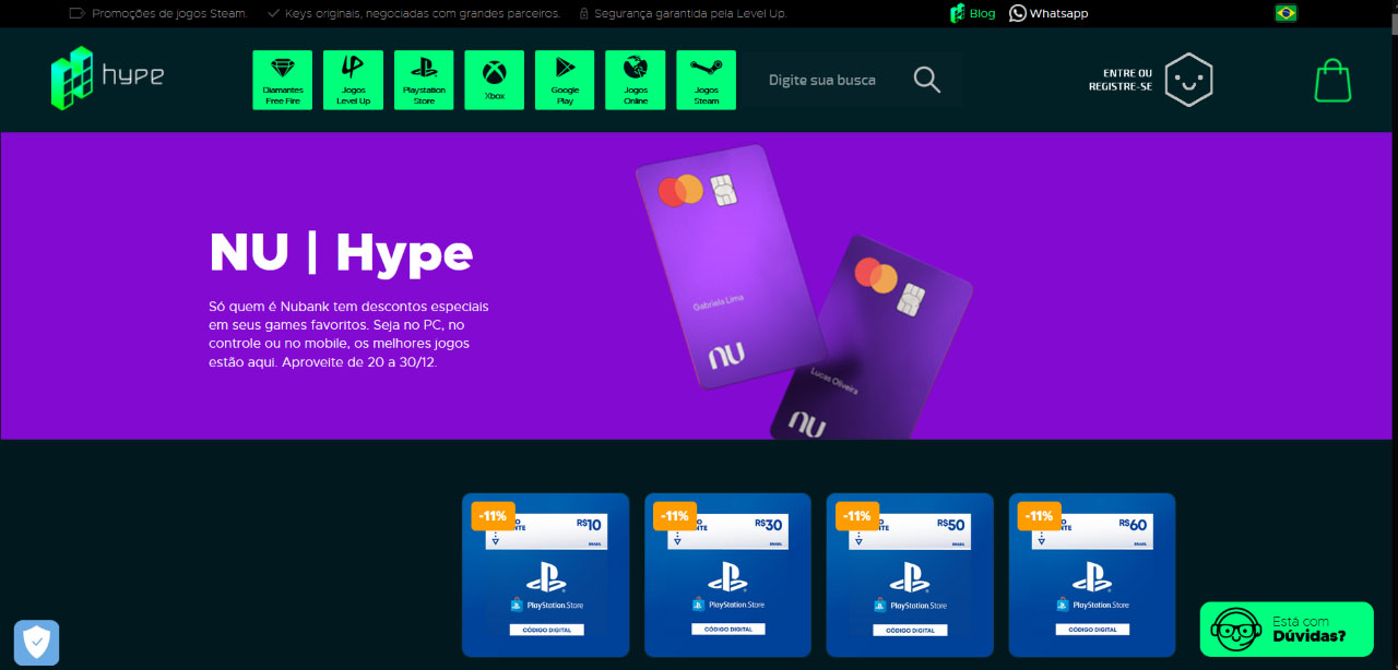 Hype Games - Mais facilidade para adquirir seus créditos com o Hype? Agora,  cliente banco next pode comprar diretamente pelo app! Entre na seção  Mimos e aproveite!