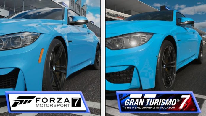 Gran Turismo 7 com Forza Motorsport 7