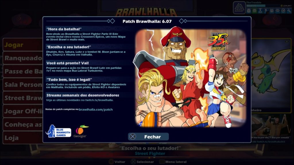 Brawlhalla x Street Fighter