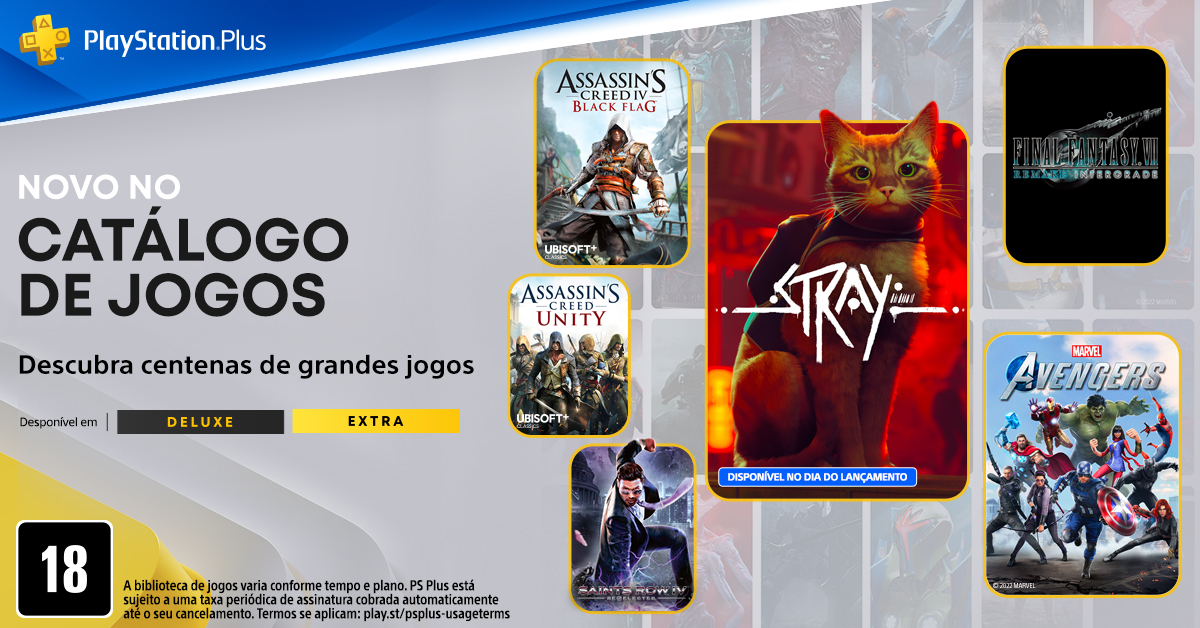 Catálogo PlayStation Plus e catálogo de jogos clássicos para outubro de  2022 anunciados