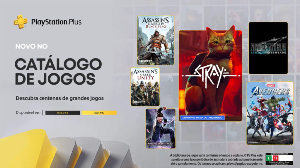 PS Plus Extra Deluxe Julho 2022