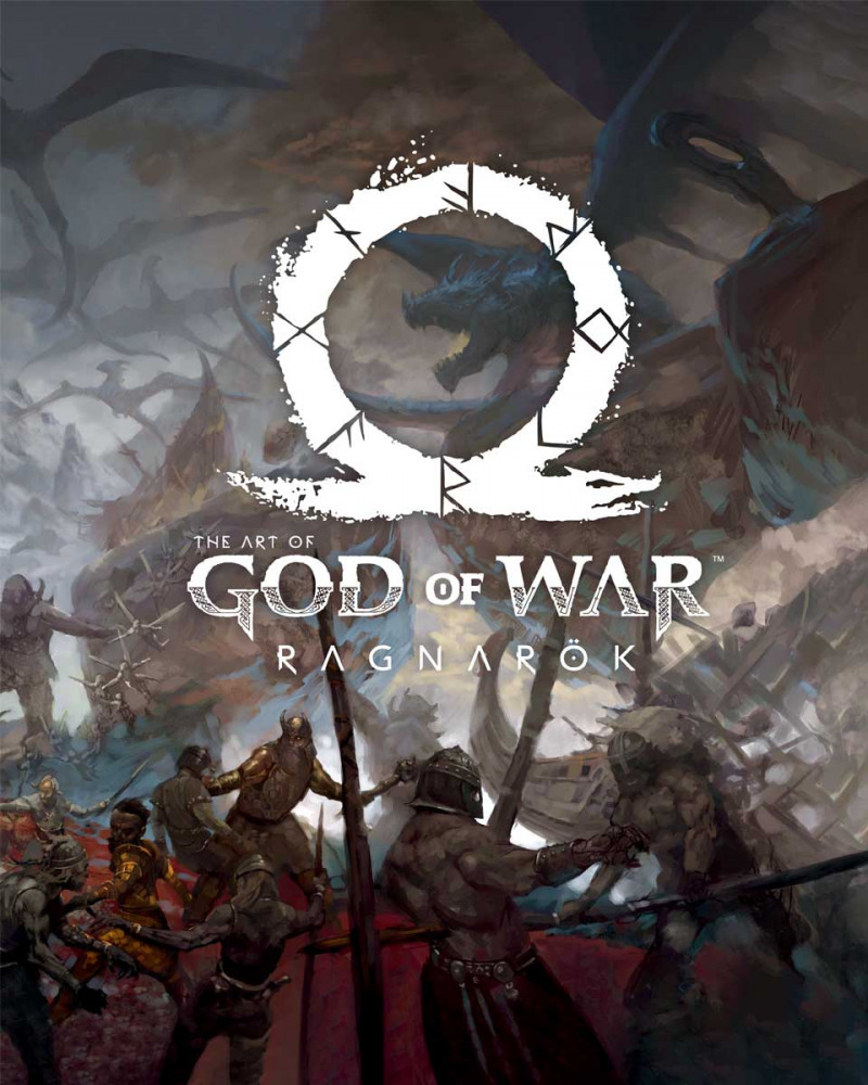 Veja a capa do livro de artes The Art of God of War: Ragnarok