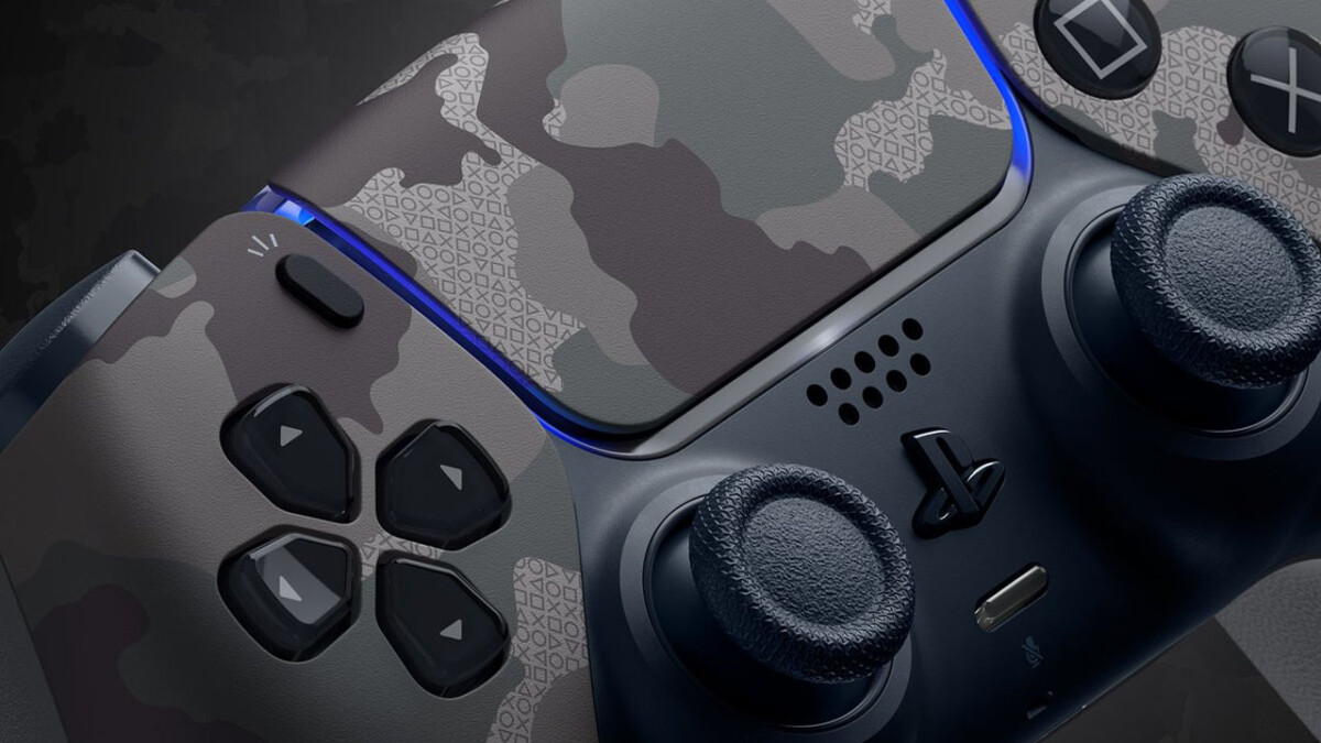 Controle PS5 sem fio DualSense™ Camouflage Gray