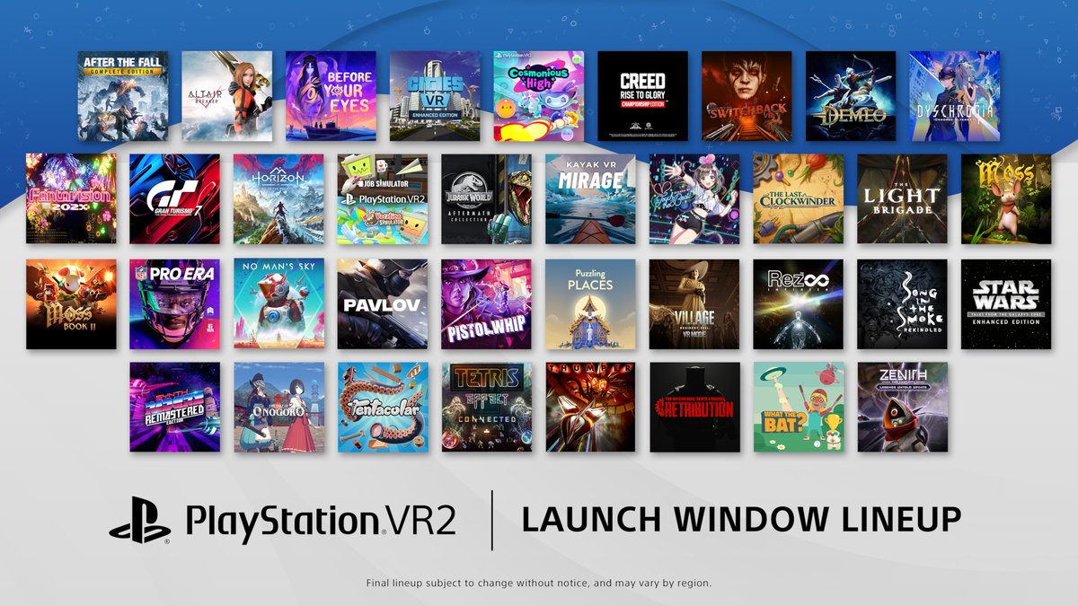Revelamos 10 novos títulos de PS VR2, e mais de 40 jogos estão confirmados  na janela de lançamento – PlayStation.Blog BR