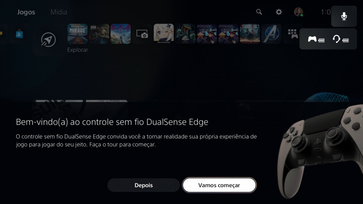 Controle sem fio DualSense Edge™ : : Games e Consoles