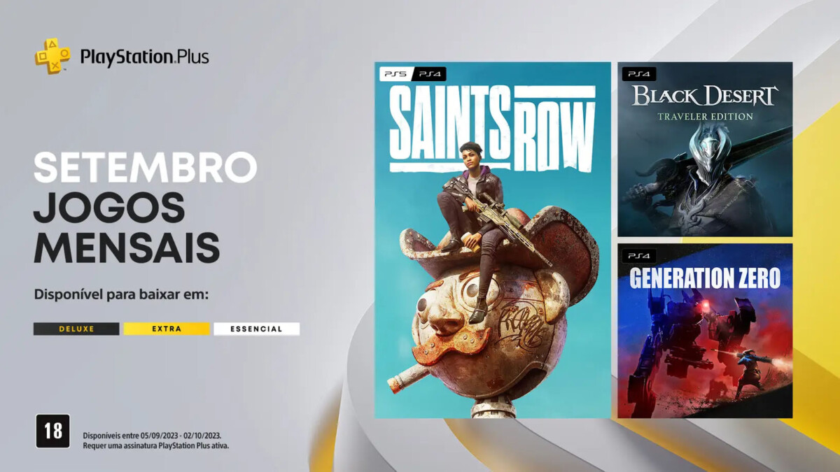 Novos jogos chegam aos planos Essential, Extra e Deluxe da PS Plus em 3 de  outubro - Critical Hits