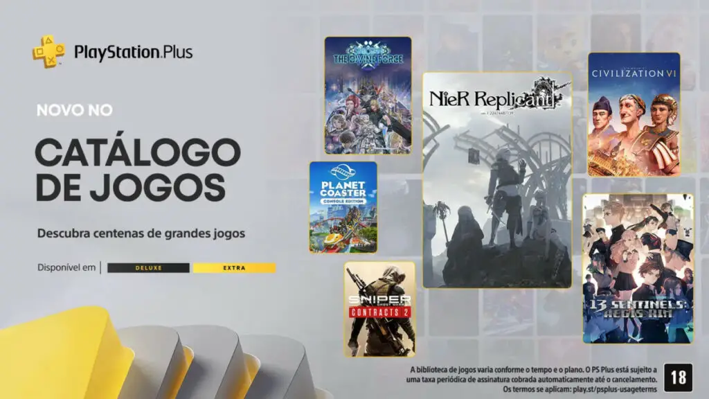 PS Plus Extra Deluxe Setembro 2023