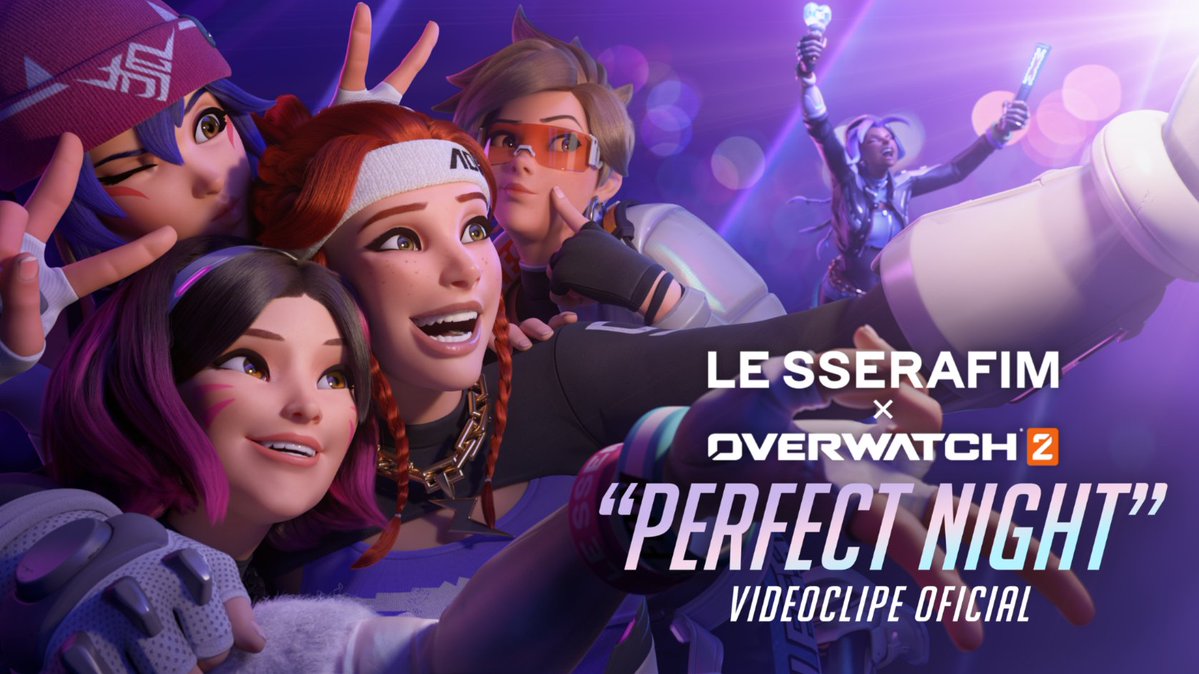 LE SSERAFIM X Overwatch 2 'Perfect Night' Clip But Only The Sequences