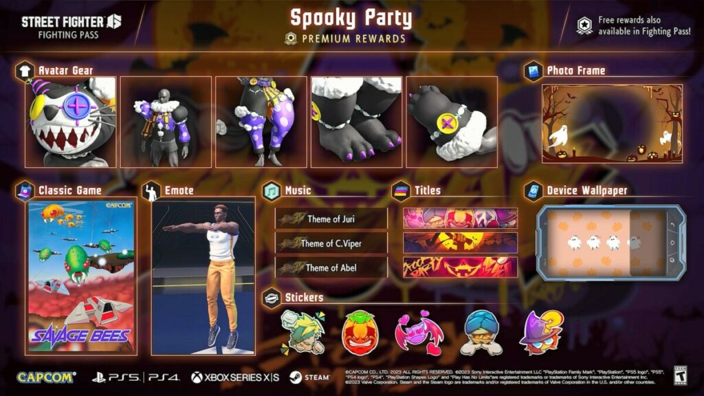 Street Fighter 6 - Spooky Party Fighting Pass