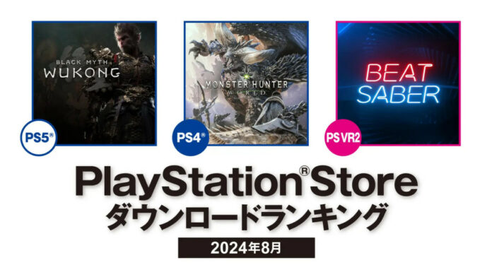 PS Store japonesa mais baixados agosto 2024