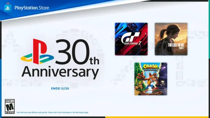 PS Store Promoção de 30 Anos de PlayStation