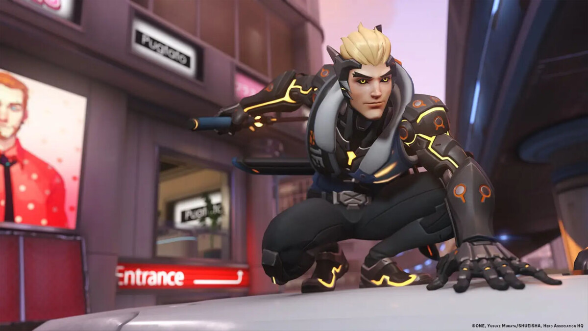 Skin Genos de One-Punch Man é revelada para Genji em Overwatch 2