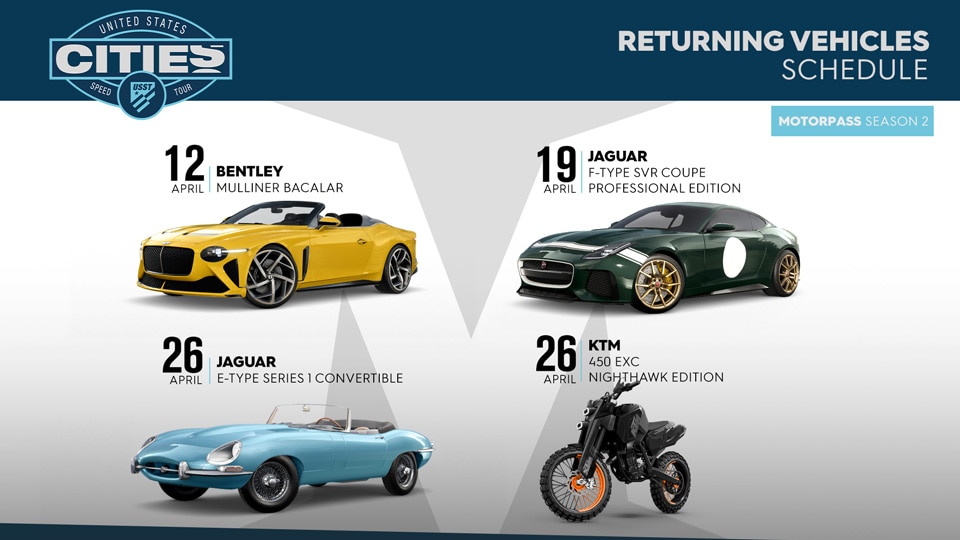 [TC2] News Article - S8E1 Content Overview - Returning Vehicles