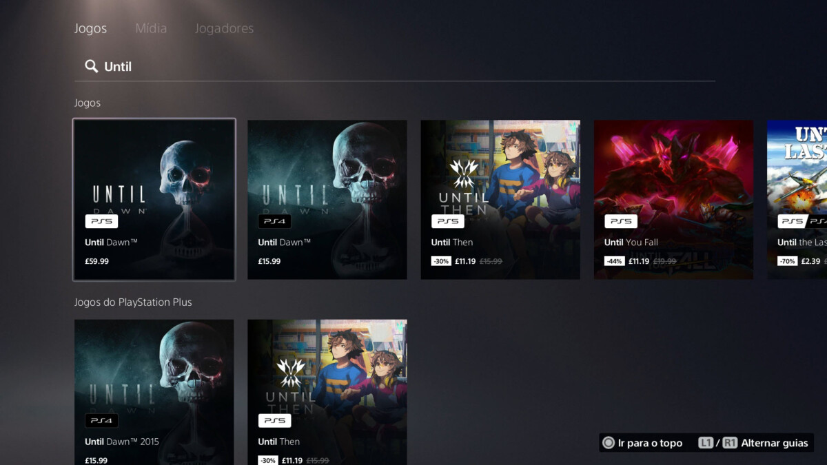 Until Dawn PS4