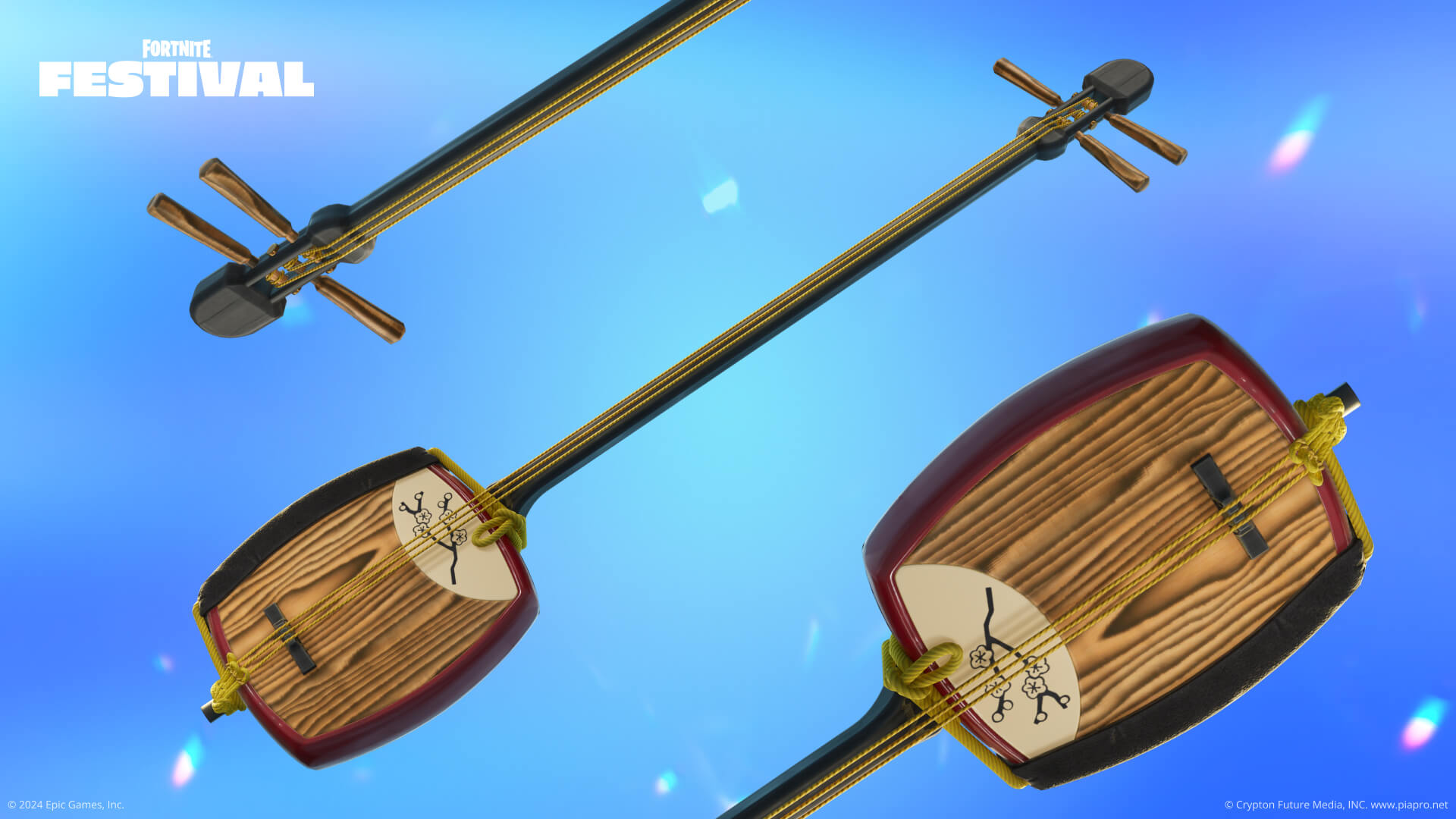 Fortnite Shamisen Electric Bass Guitar