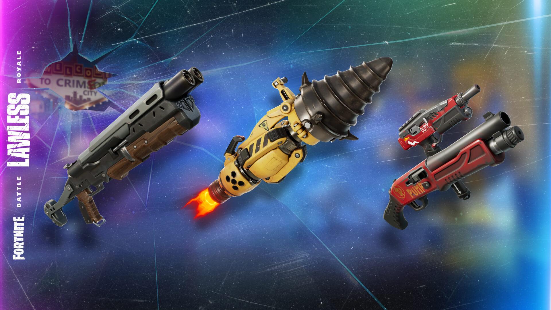 Fortnite Battle Royale Lawless Outlaw Shotgun Rocket Drill Pump And Dump
