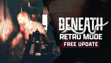 Beneath
