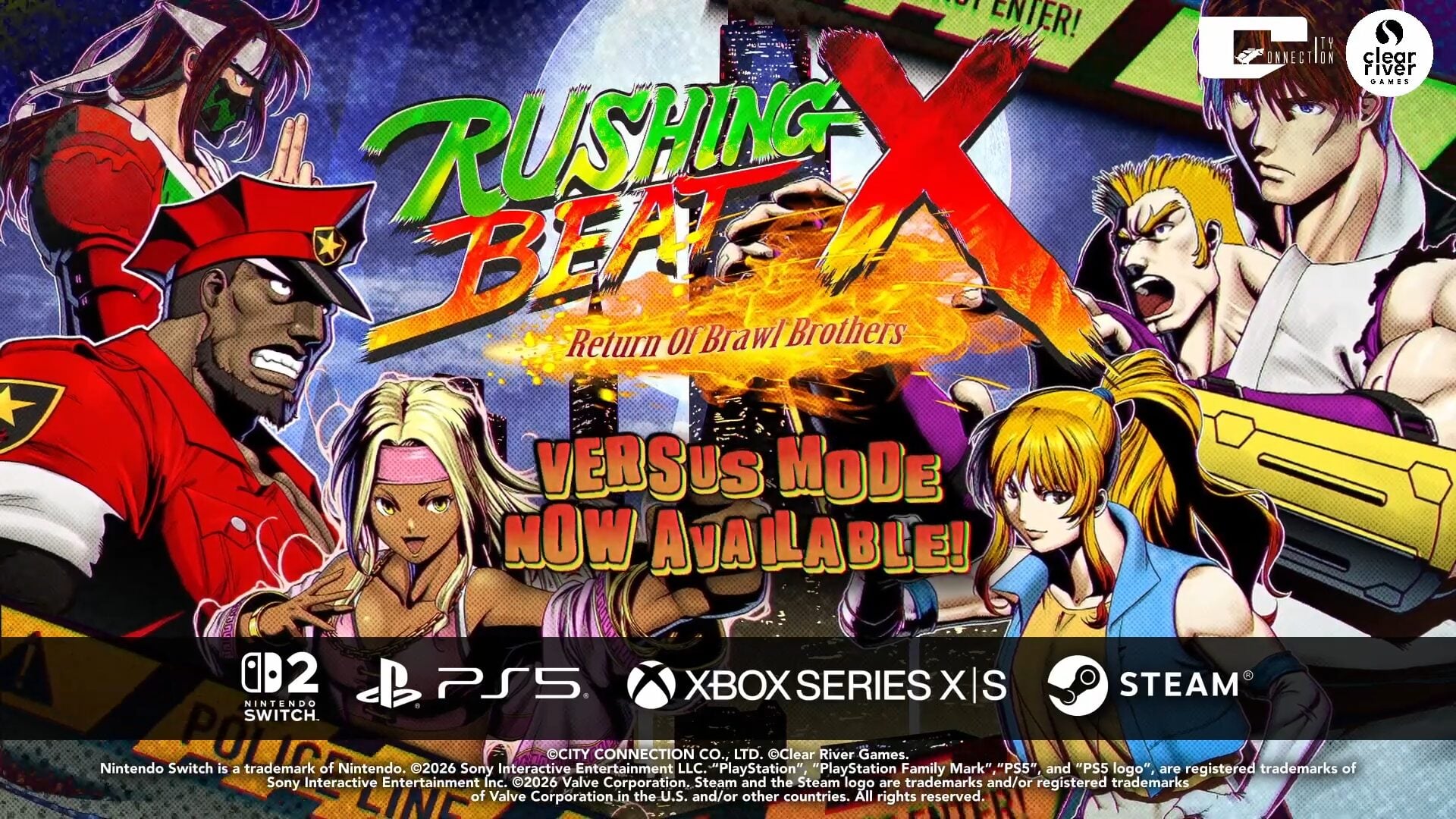 RUSHING BEAT X: Return of Brawl Brothers recebe atualização com