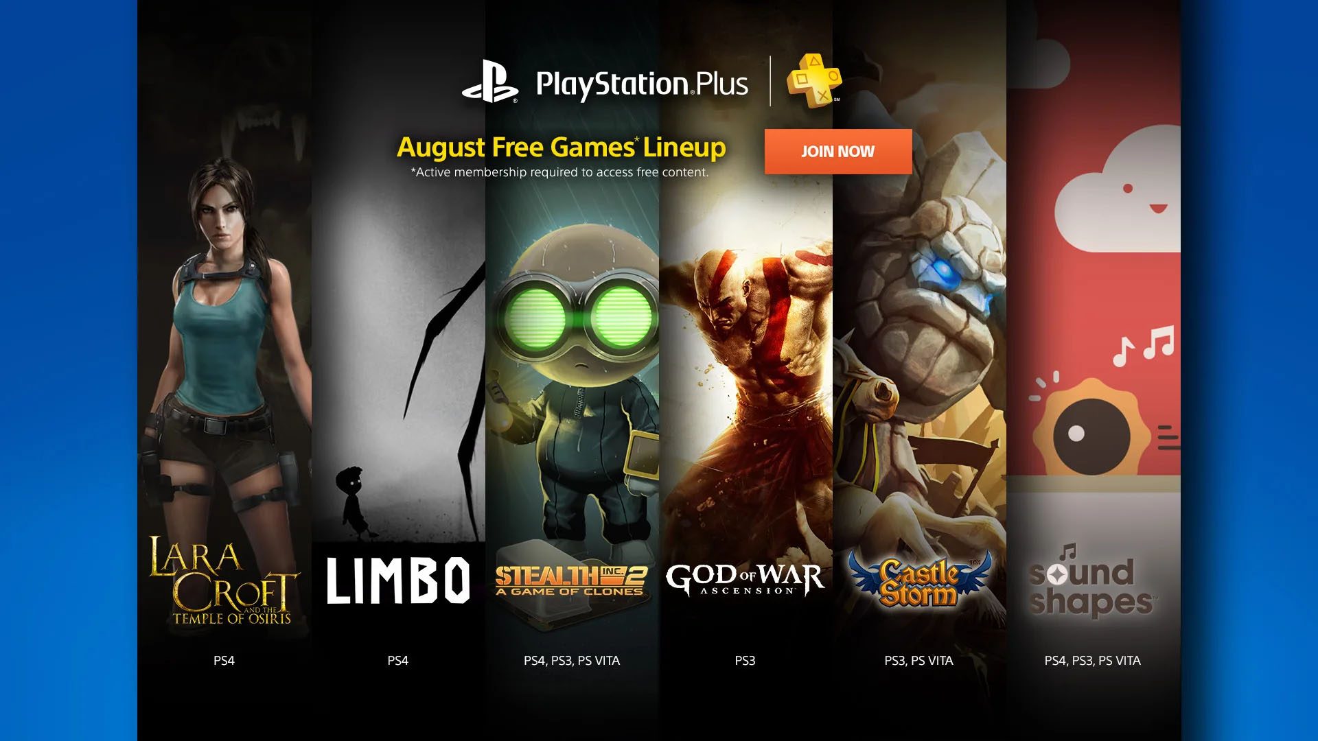 PS Plus Agosto 2015