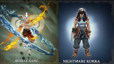 Avatar Legends: The Fighting Game Nightmare Korra e Avatar Aang